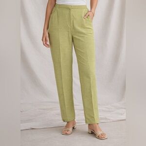 Sag Harbor Women’s Light Green Silk Trousers